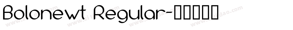 Bolonewt Regular字体转换